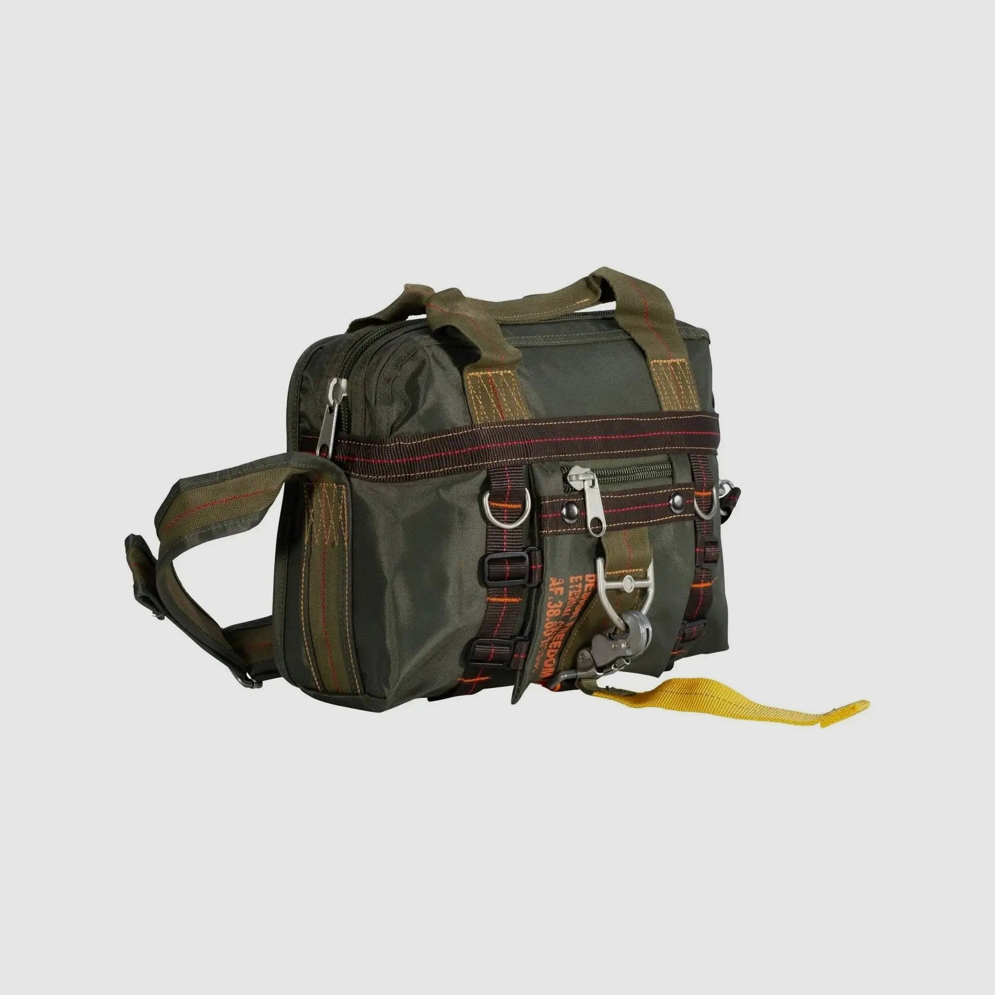 Pure Trash Handtasche Karabiner klein oliv