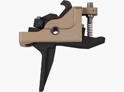 AR 15 black/red/bronze trigger