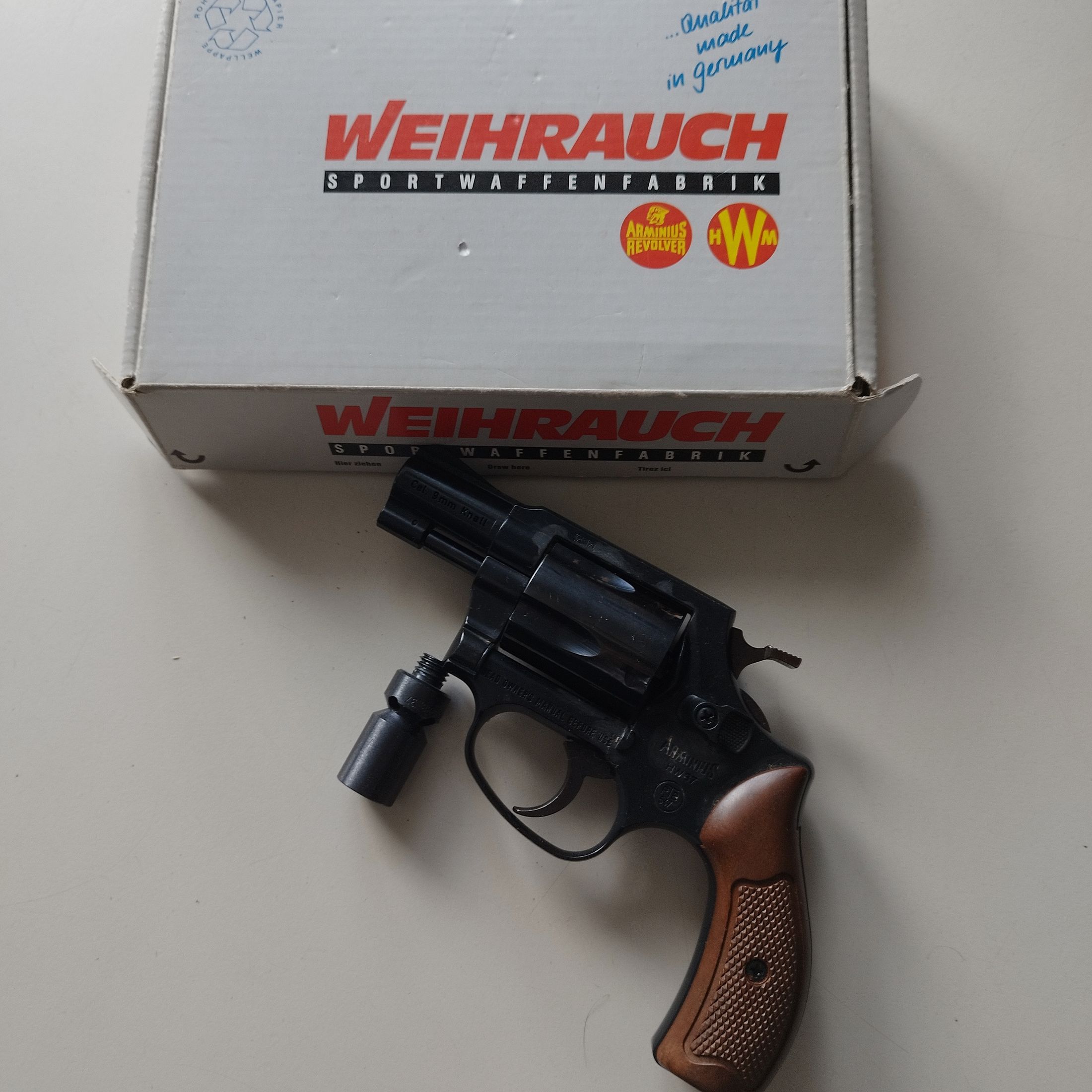 Weihrauch Arminius HW 37 - 9mm blank - SRS revolver with box PTB