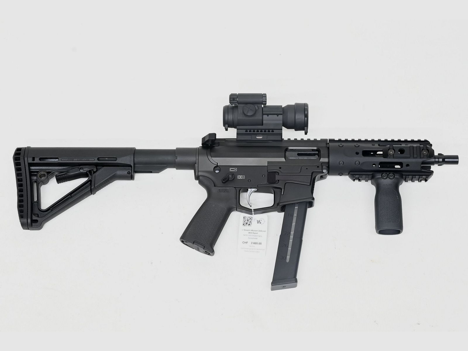 SL rifle Wyssen Defence WD9 Sport, 9×19, reflex sight Aimpoint Pro, image 1 of 2
