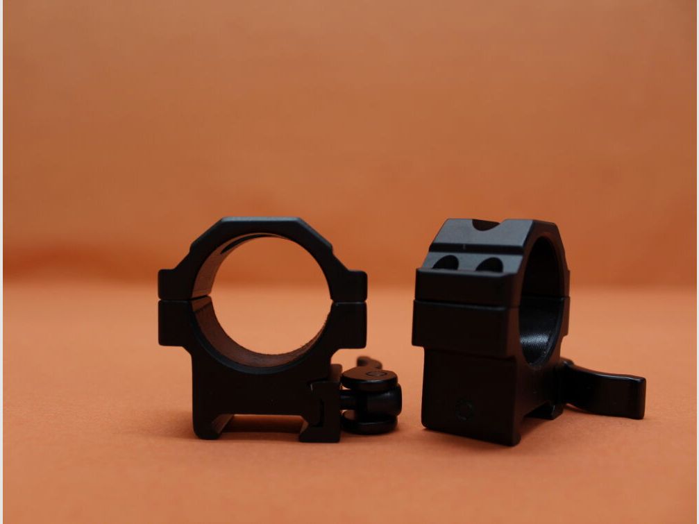 UTG - Leapers UTG QD anelli di montaggio 30mm bassi (RQ2W3104) Rimozione rapida/Blocco per fori Picatinny BH=10mm