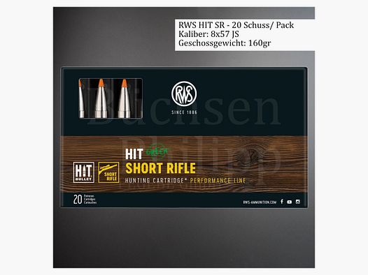 RWS 8x57JS 160gr HIT SR