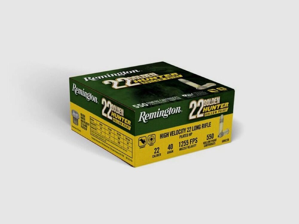 Remington Golden Hunter PHP 40grs 550St .22lr