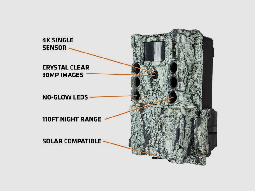 BUSHNELL Core S-4K No-Glow Baumrinde Camouflage Kamera, Bild 6 von 12