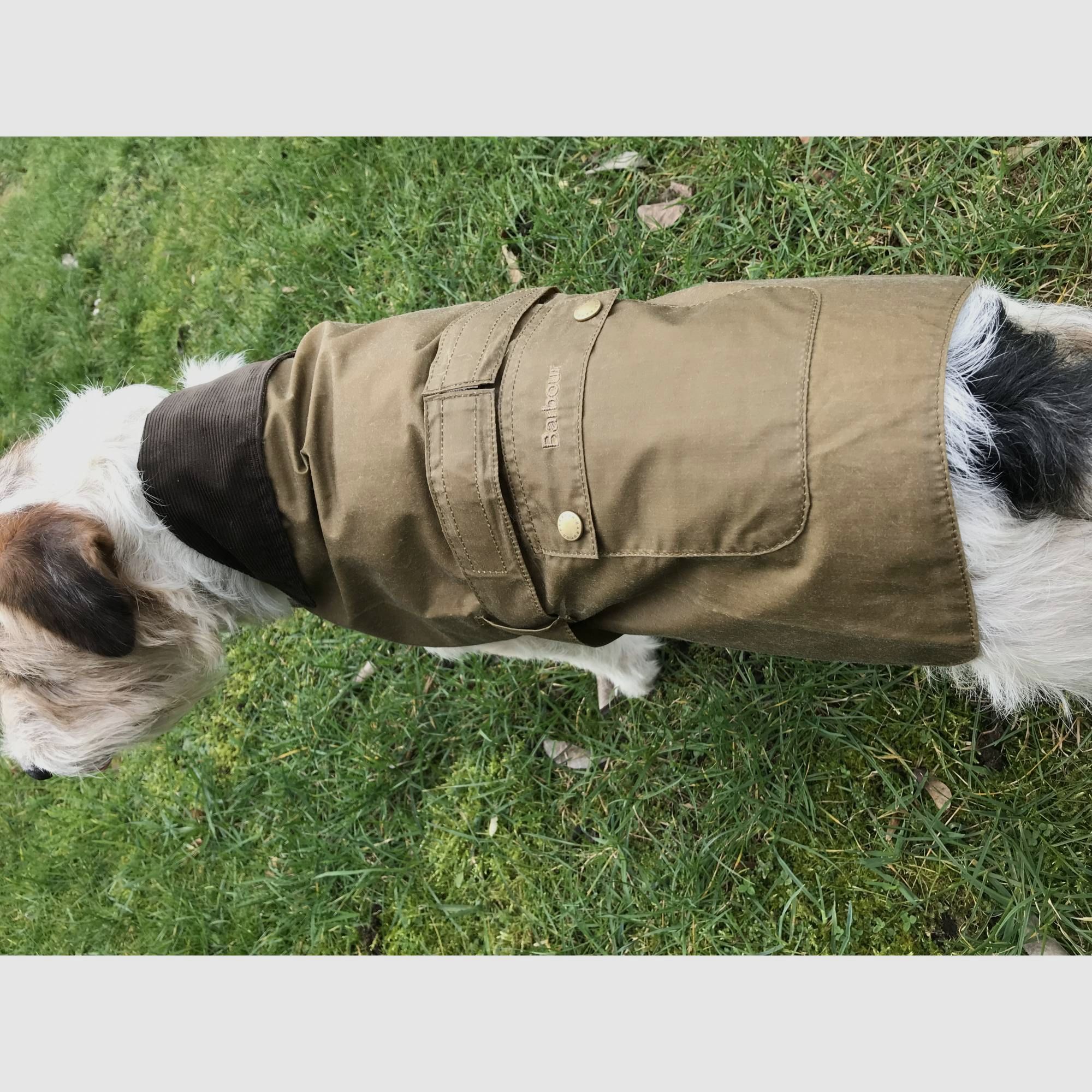 Barbour Lightweight Wax Dog Coat Olive XL