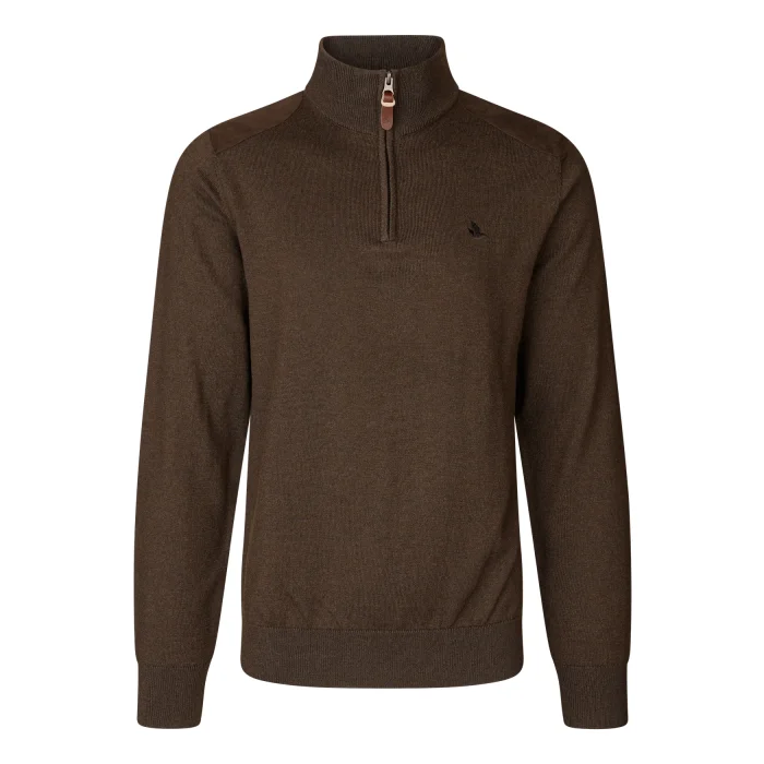 Maglione SEELAND Pine Half Zip - Marrone scuro (409831007), immagine 1 di 7