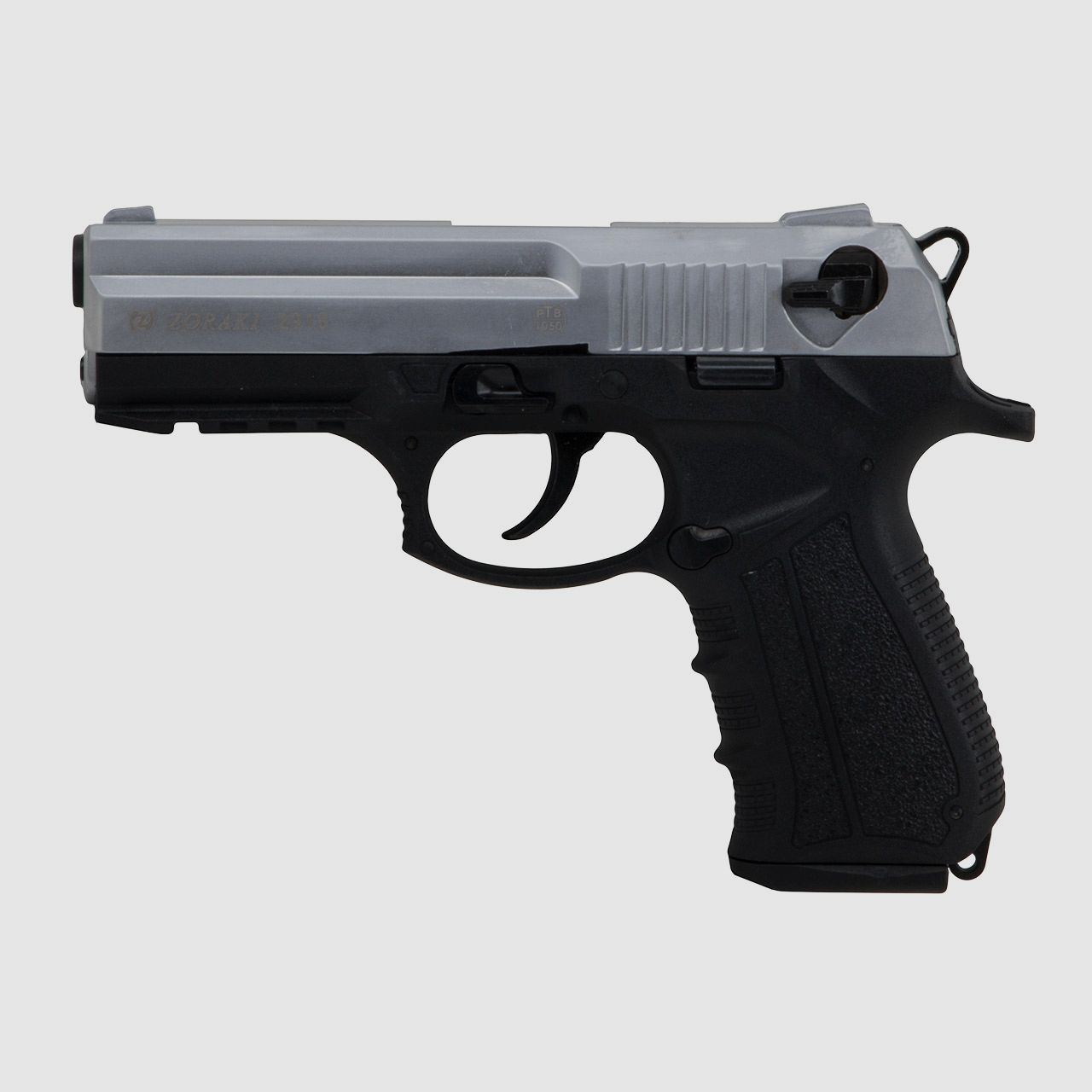 Schreckschuss Pistole Zoraki 2918 matt chrom PTB 1050 Kaliber 9 mm P.A.K. (P18)