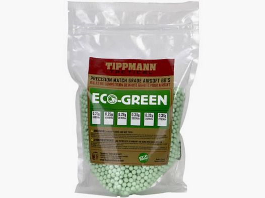 Tippmann 6mm Airsoft BIO BB's 0.28g 1kg bag / Light Green (3570 pcs)
