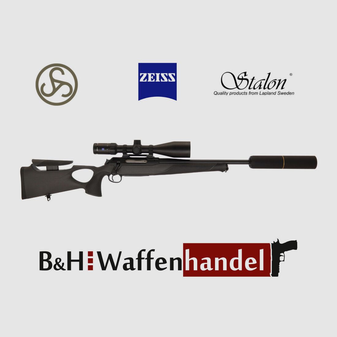 Sauer Komplettpaket	 S404 Synchro XT / LL 51cm / Zeiss / SUM / Schalldämpfer