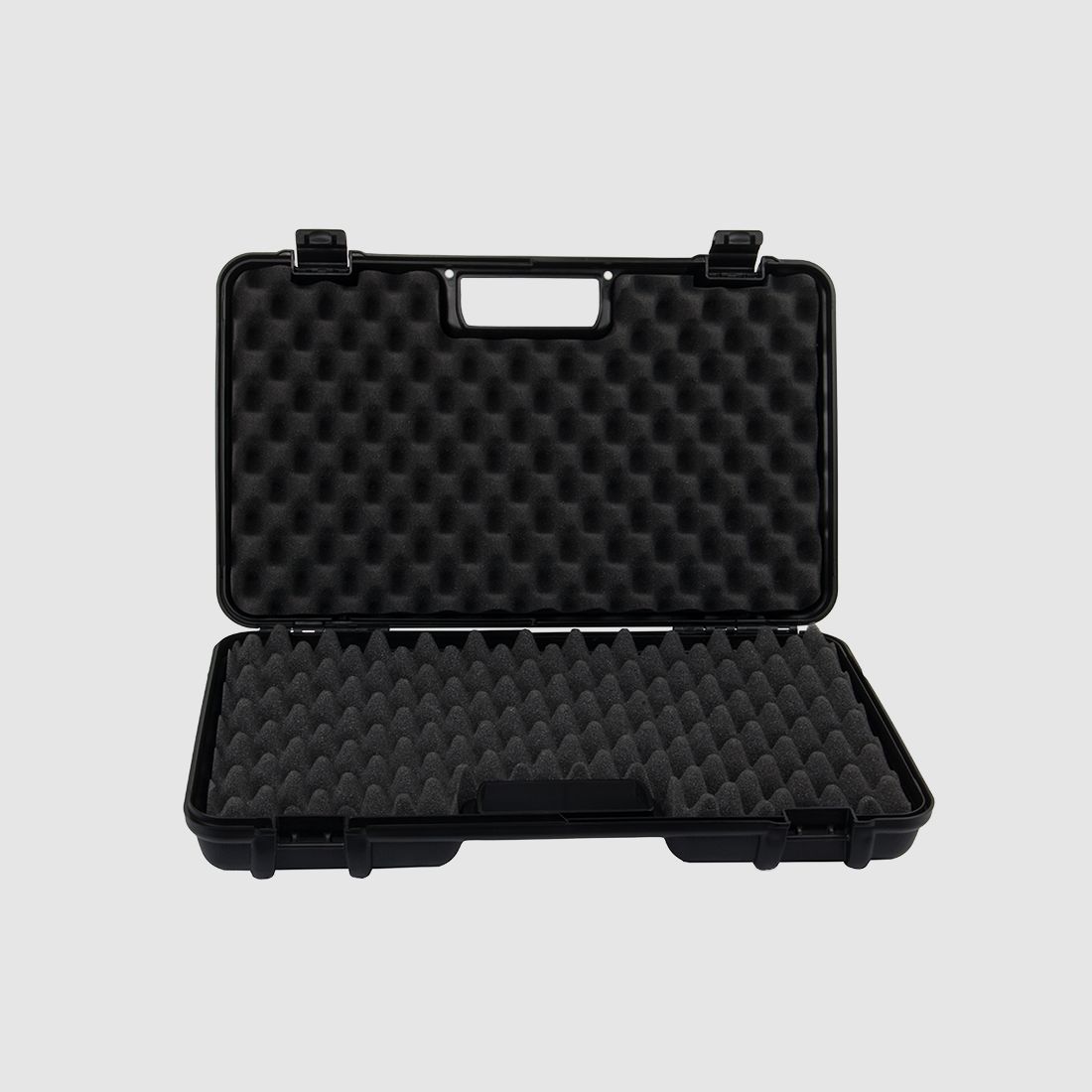Pistolenkoffer Transportkoffer 48 x 30 x 9,5 cm sehr robust mit VerstĂ¤rkungen Noppenschaumeinlage schwarz