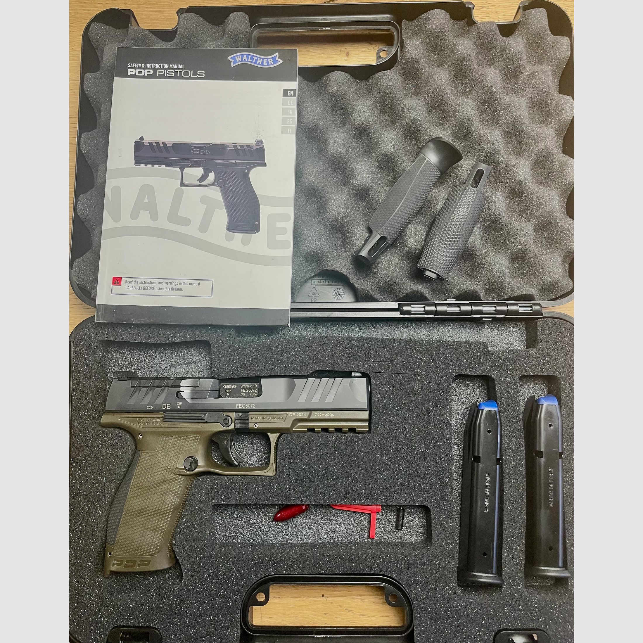 Walther PDP Full Size 5” OR V2 OD Verde 9mm Luger