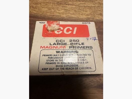 CCI 250 Large Rifle Magnum Primers 100 unidades