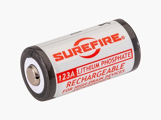 SureFire SFLFP123 – Wiederaufladbare LiFePO4 123A Batterien 2er-Set
