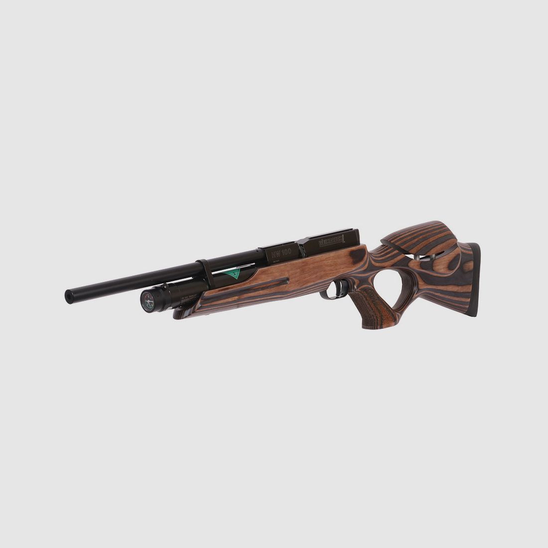 Pressluftgewehr Weihrauch HW 100 TK F.S.B. Carbine verstellbarer Schichtholzlochschaft Laufmantel Kaliber 5,5 mm (P18)