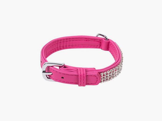 Wouapy Hundehalsband Strass PetMini 10 mm x 20 cm Pink