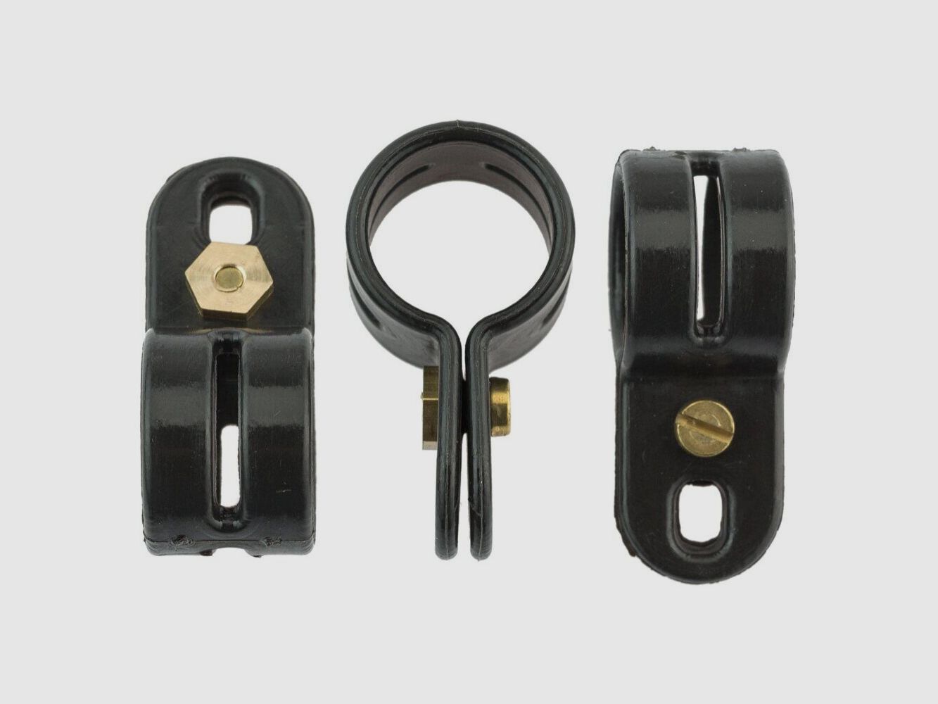 Schwarzschraubbare Kunststoffgansbefestigungsringe – Durchmesser 18 mm, Bild 2 von 3
