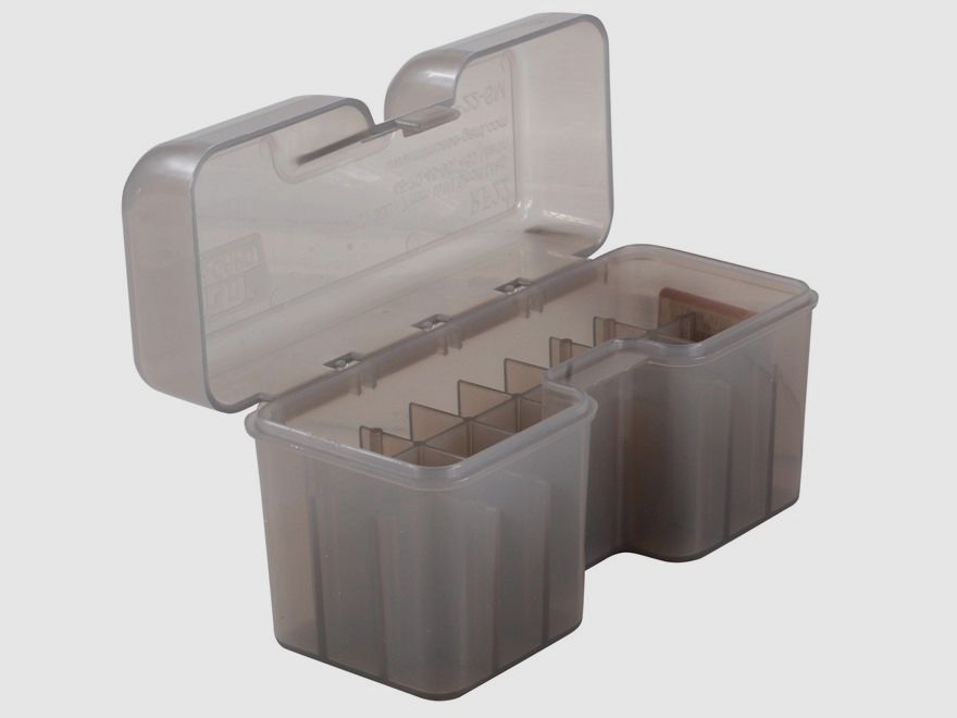 MTM scatola per cartucce RF22-SM-41 trasparente con coperchio a ribalta per 22 cartucce .270 e altre.