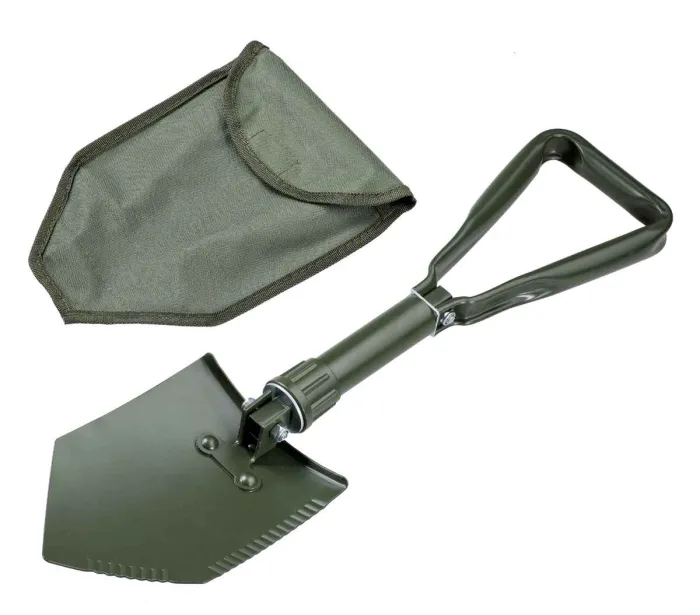 BW Klappspaten Imit., 2-fach klappbar, Oliv + Tasche, Bild 3 von 3