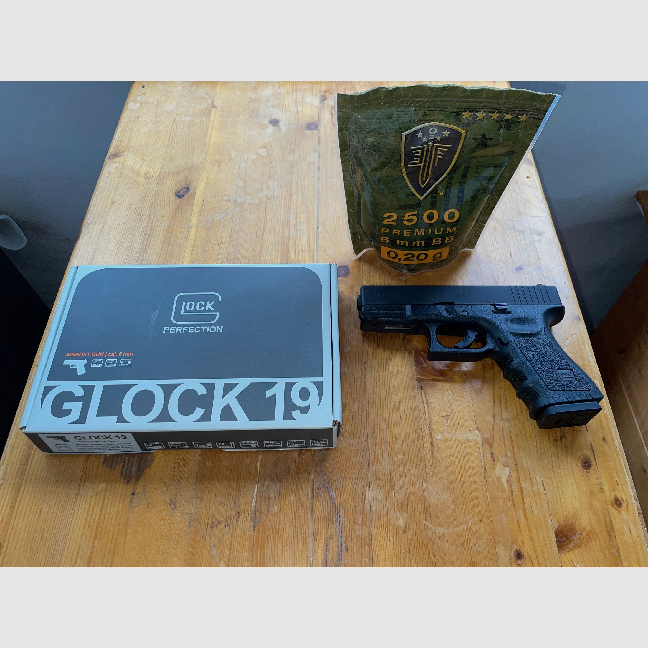Softair Glock 19 CO₂ - ab 18, <2,0 J