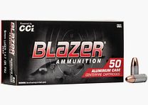 CCI Blazer Aluminum 9mm Luger 147GR TMJ 50 cartridges