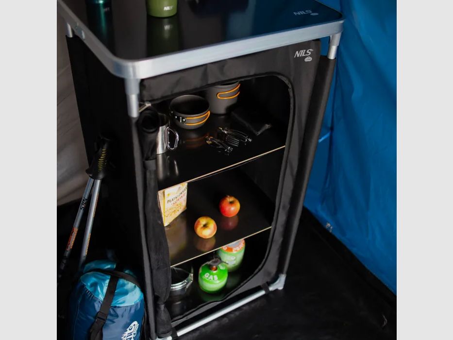 NC3036 Campingschrank mit Platte Nils Camp