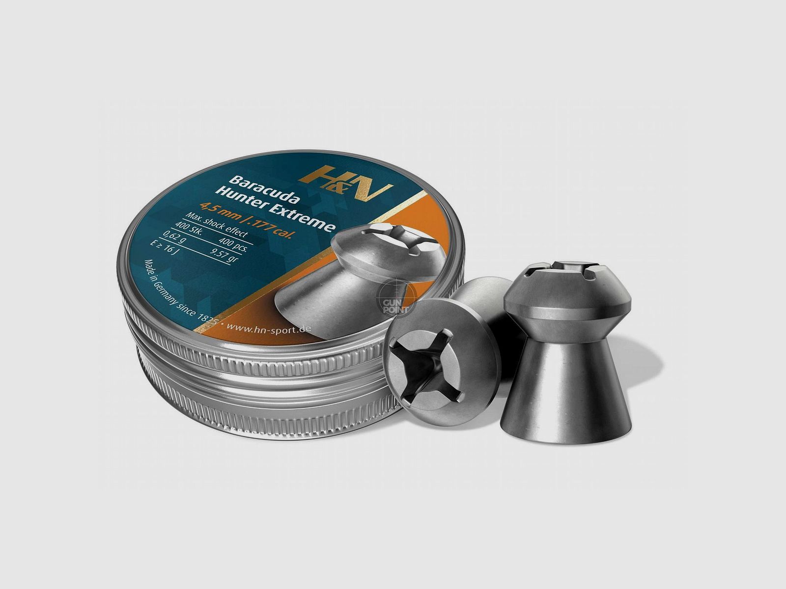 H&N Baracuda Hunter Extreme - Diabolos - 4,50 mm / .177 cal. - 400 Stck