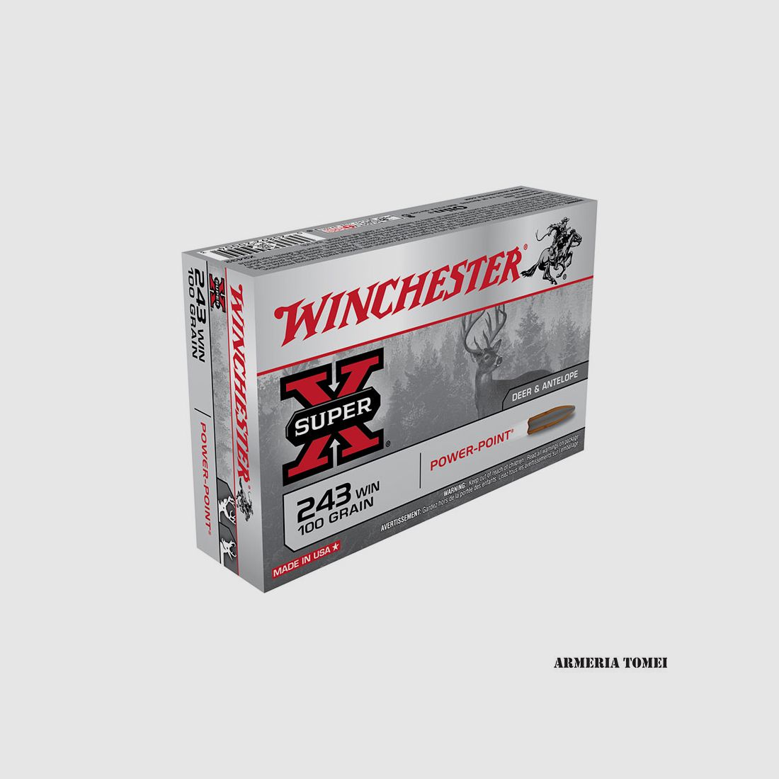 WINCHESTER – 243 WIN 100GR POWER POINT, Bild 1 von 2