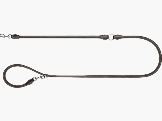 Correa de perro de cuero marrón ONE_SIZE