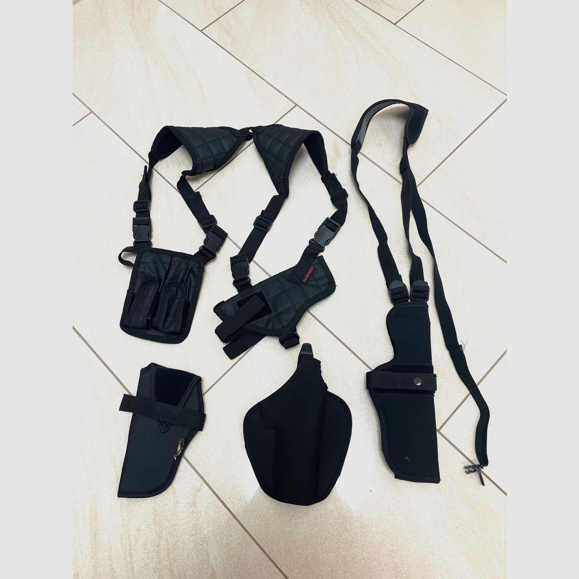 ••• Holster - Lot / 4x Cordura - Pistol holster •••