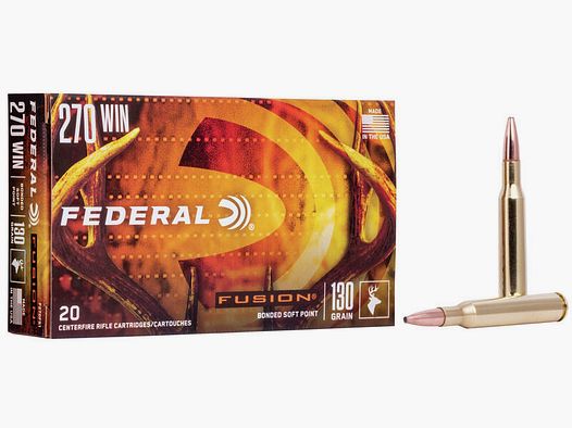 Büchsenmunition FEDERAL Fusion – 270 Win. – 130 grains