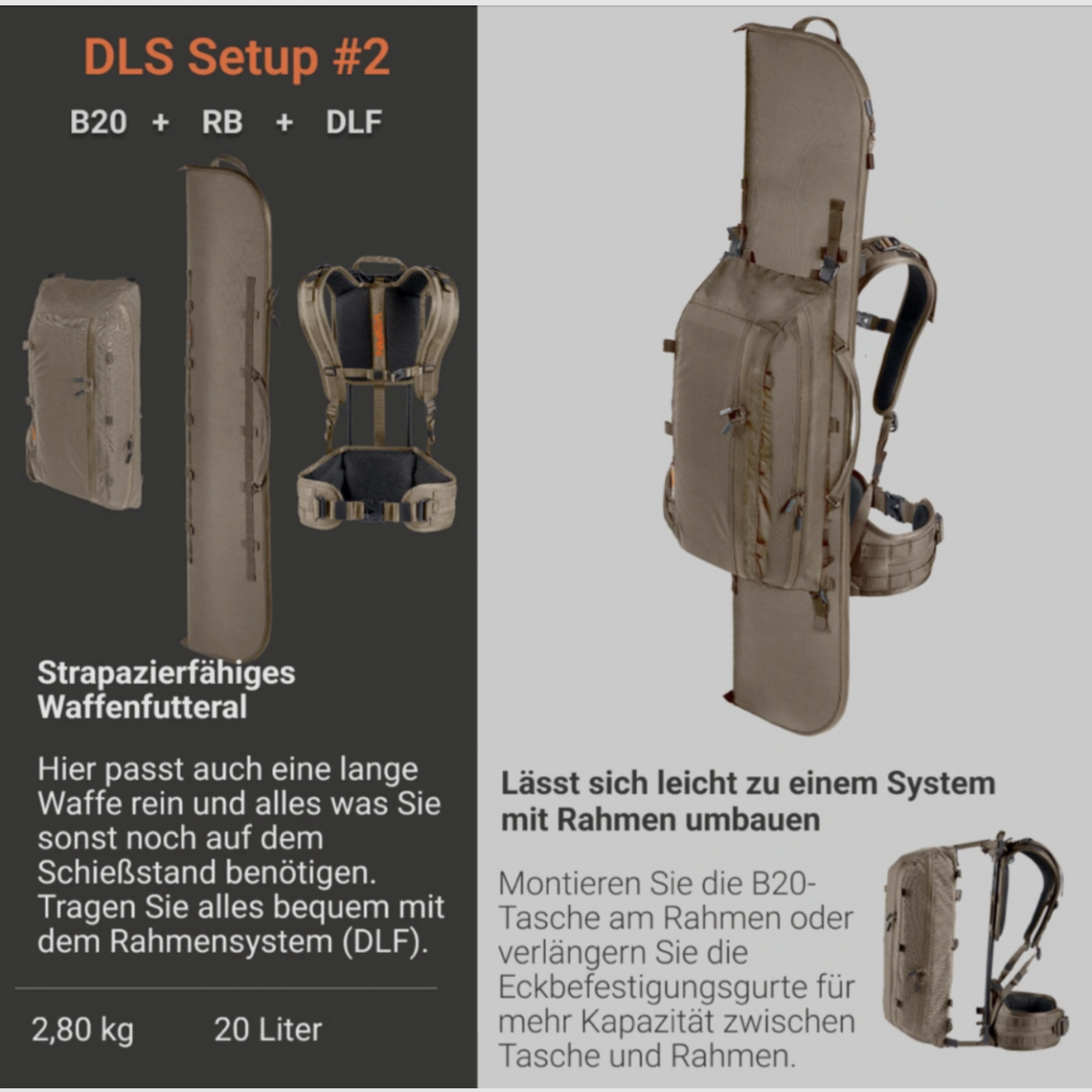 Vorn DLS wapen draag systeem DLF +RB + B20, afbeelding 5 van 23