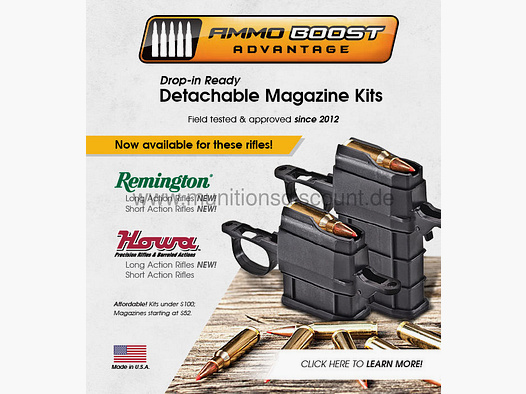 Ammo Boost (USA)	 Remington 700 Umbau auf Wechselmagazin