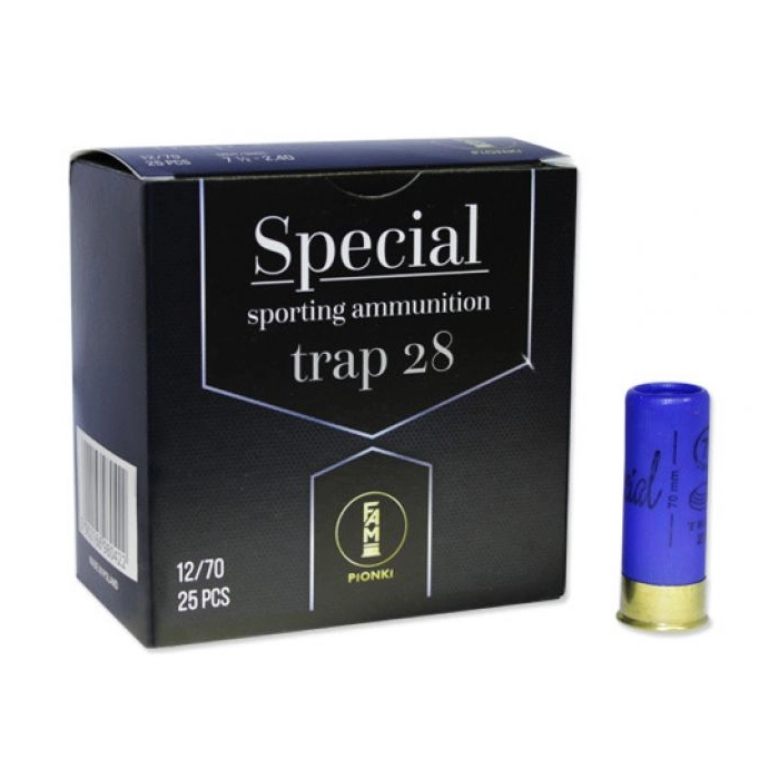 Munizioni FAM Pionki 12/70 Trap Special 7,5-2,40mm 28 g