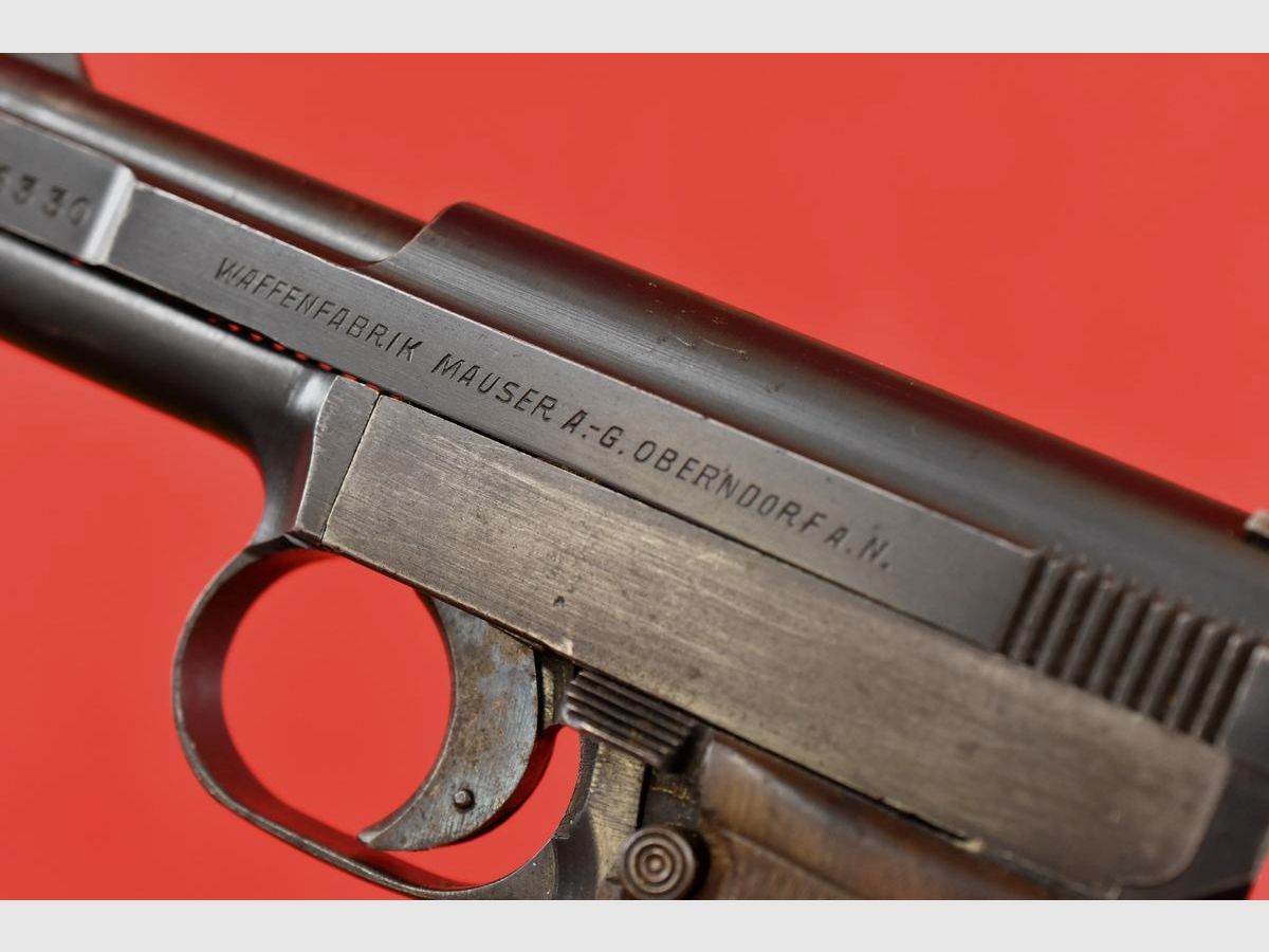 #681 Pistola MAUSER 1910 cal. 6,35 mm, guancette in legno, immagine 8 di 13