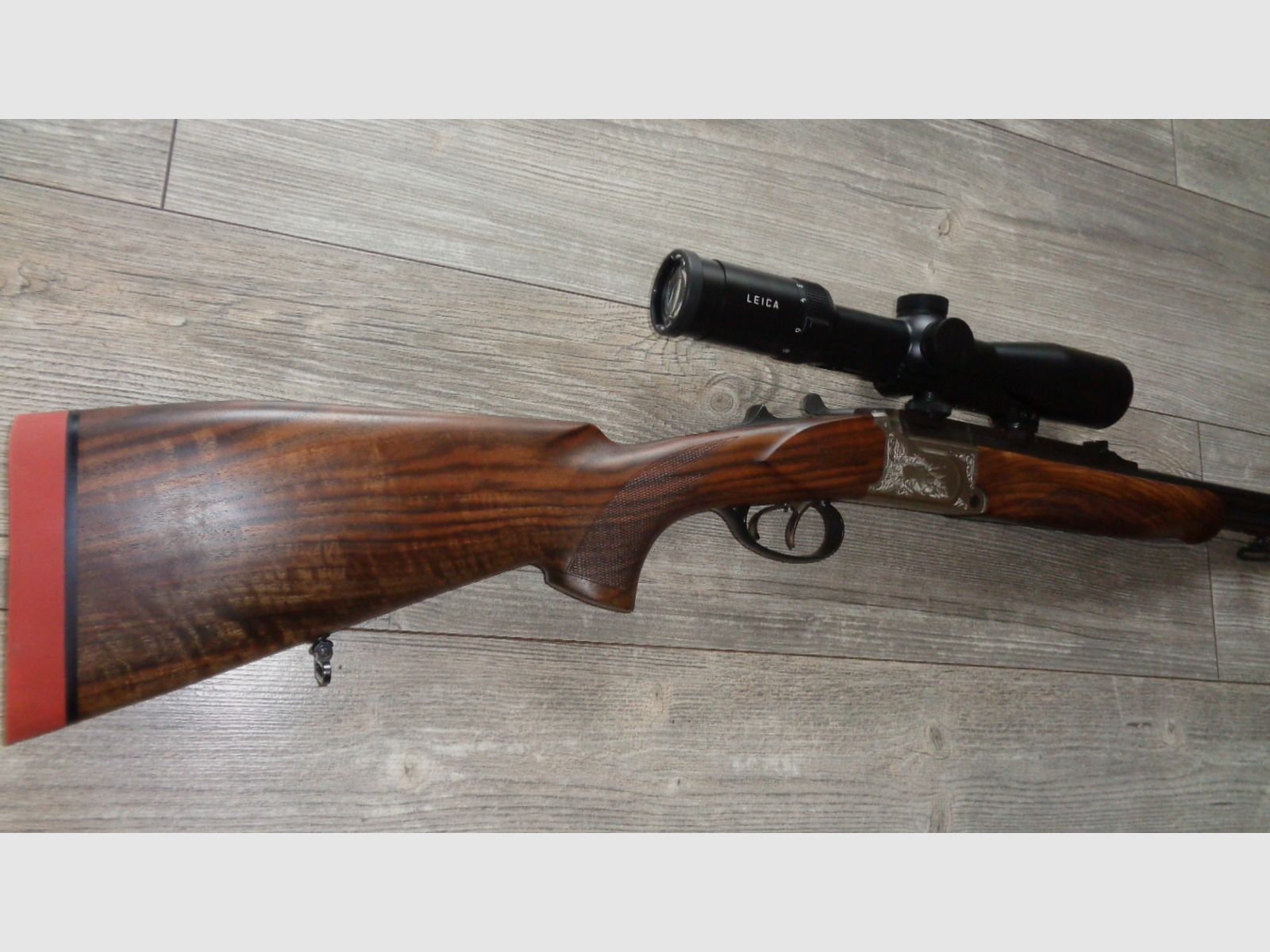 Krieghoff Ultra Bockdoppelbüchse (BDB) dubbelloops kogelgeweer (DB) kaliber 9,3x74 R luxe incl. schwenkmontage en gemonteerde premium richtkijker Leica Fortis 6 1,8-12x42i, afbeelding 7 van 12