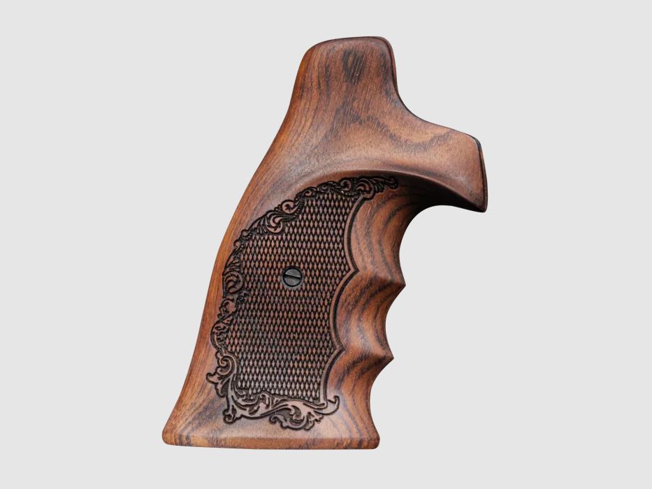 Impugnatura in legno con appoggio per il pollice per revolver Smith Wesson telaio N MBT, immagine 3 di 3