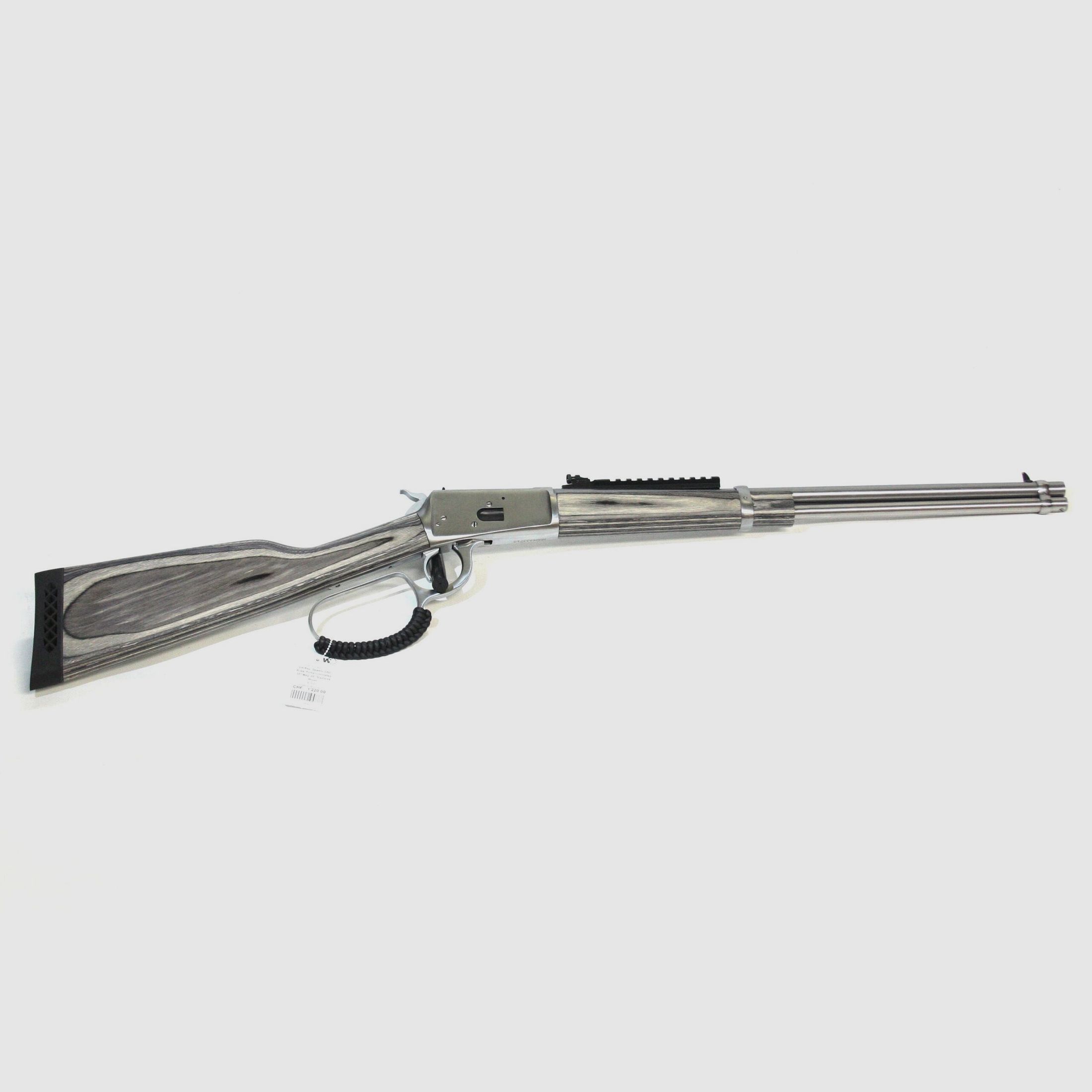 UH grendelgeweer CBC Rossi Puma, RVS, .357 Mag., 20" loop, gelamineerde houten kolf
