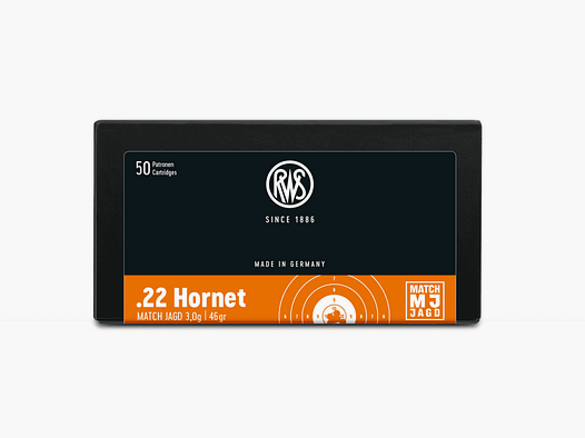 RWS .22 Hornet MJ 46gr - 50 pz