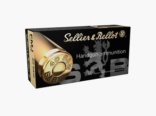 BOITE DE 50 CARTOUCHES SELLIER BELLOT CAL. 40SMITH&WESSON FMJ 180GRS - CATEGORIE B