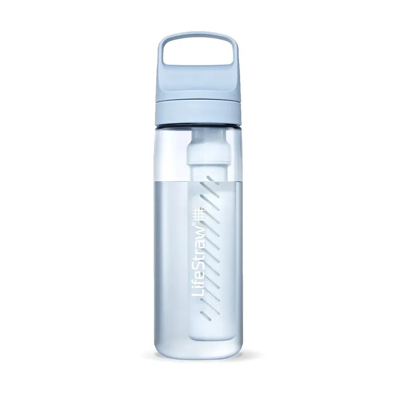 Tritan Water Bottle with Water Filter LifeStraw Go 2.0 / 0.65L – Icelandic Blue