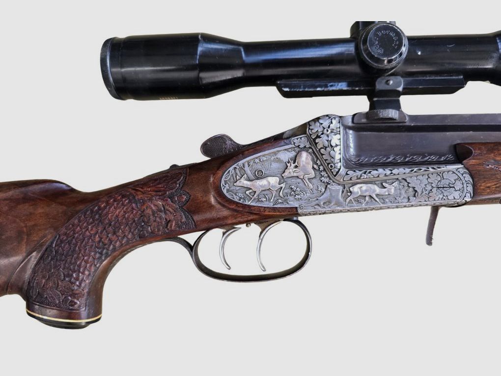 usato Franz SODIA carabina basculante con ottica Zeiss 6x42S montata SEM, canna arrugginita, immagine 9 di 9