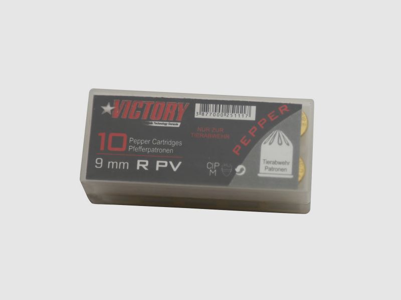 Victory Pfefferpatronen im Kaliber 9mm R PV