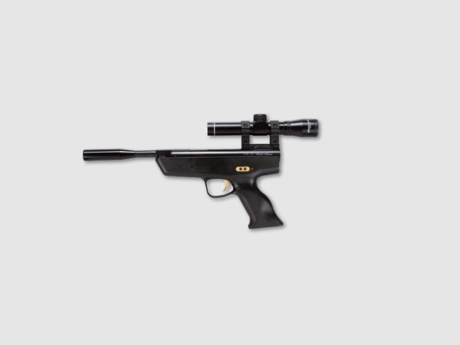 Weihrauch Sport Luftpistole HW 70 Black Arrow mit Zielfernrohr P2 x 20 G