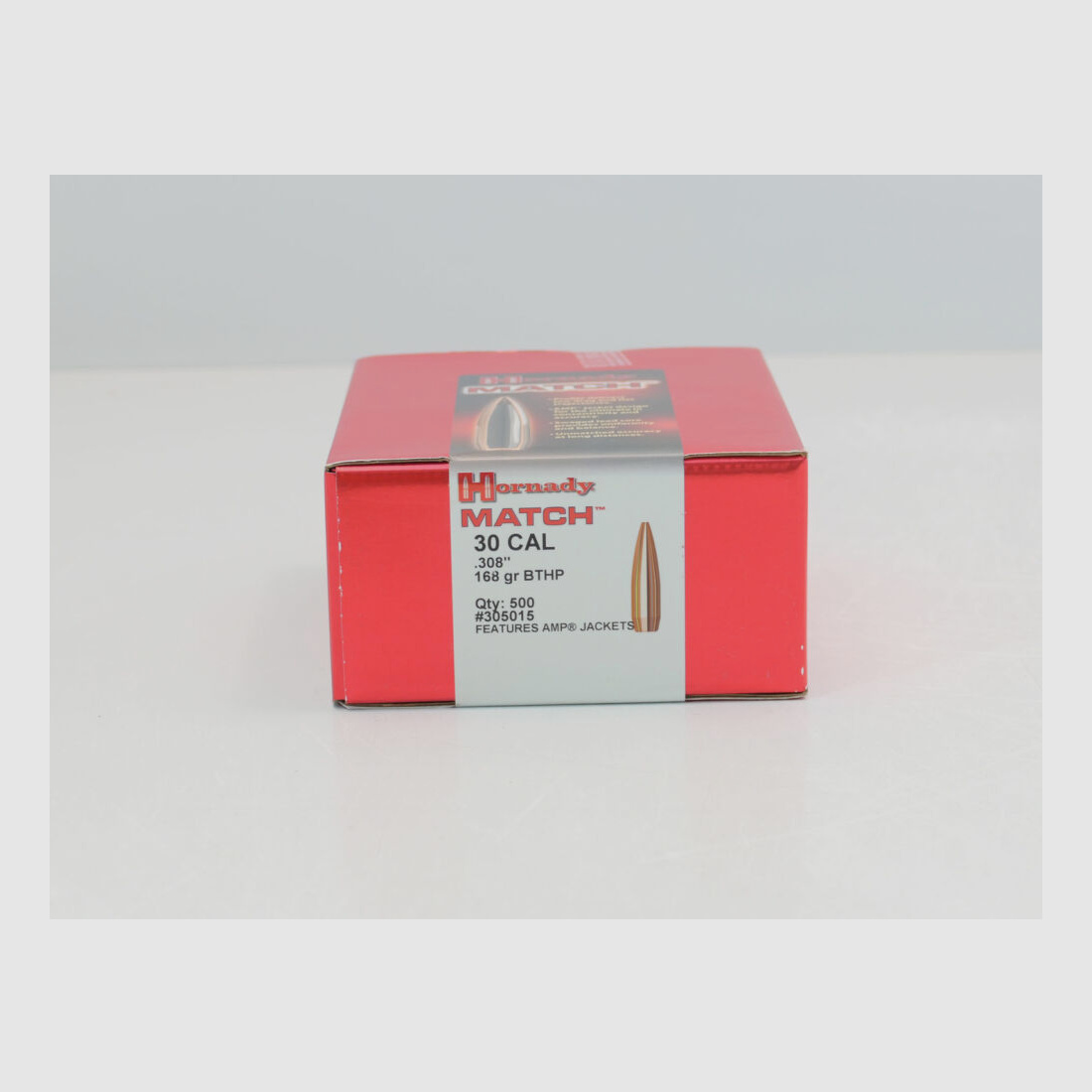 Hornady HORNADY 305015 MATCH BULLETS .30/.308 168GR BTHP 500/1000