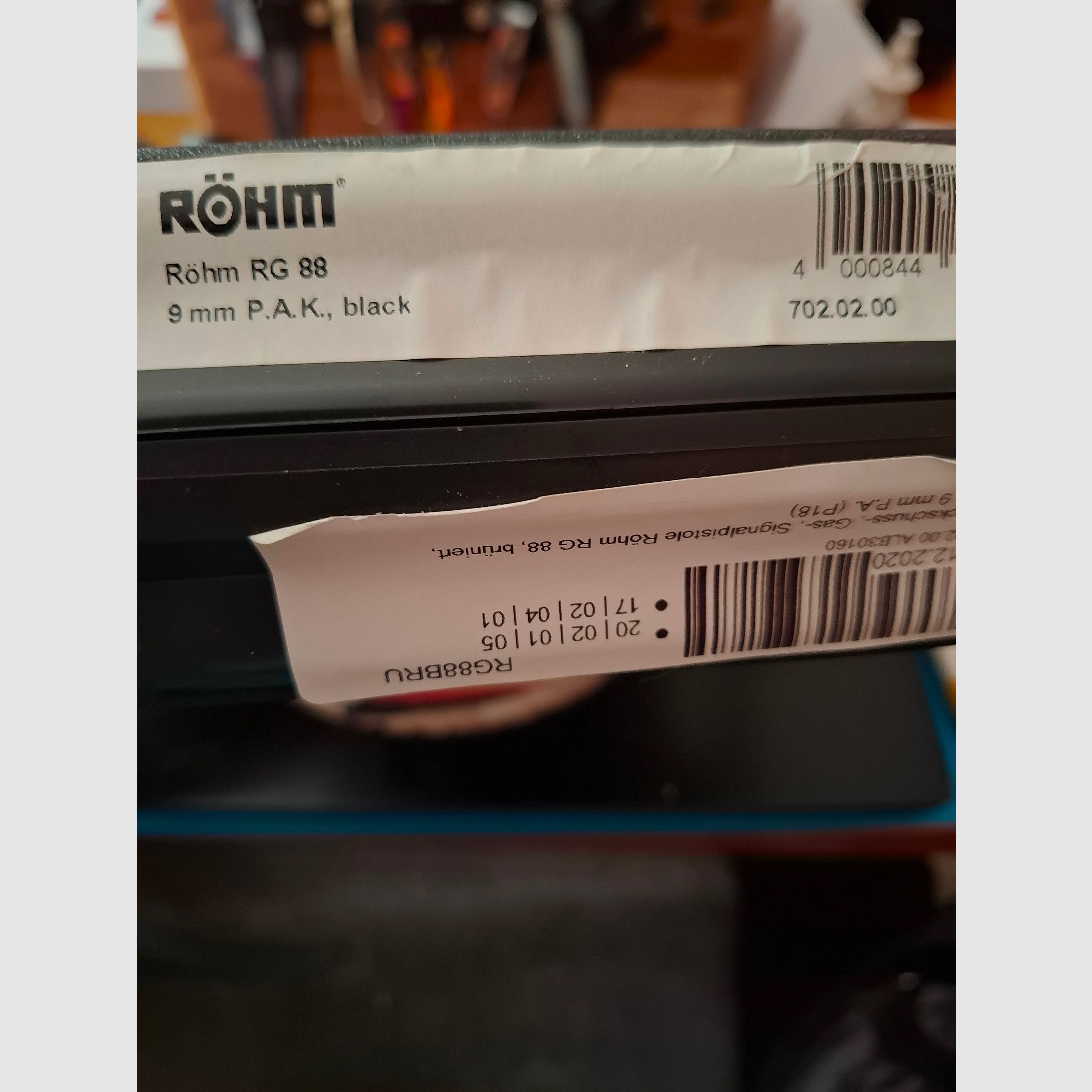 Röhm RG 88  9mm P.A.K.   PTB 670. "NEU"