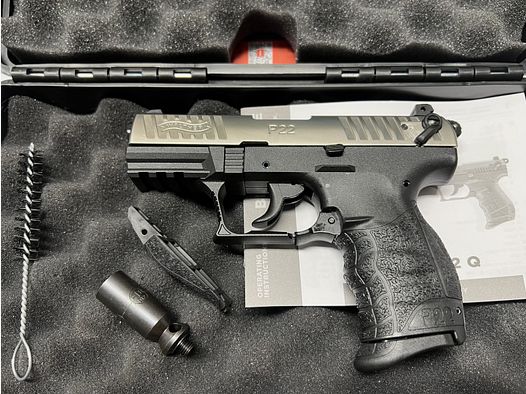 Walther P22Q nickel Gaspistole