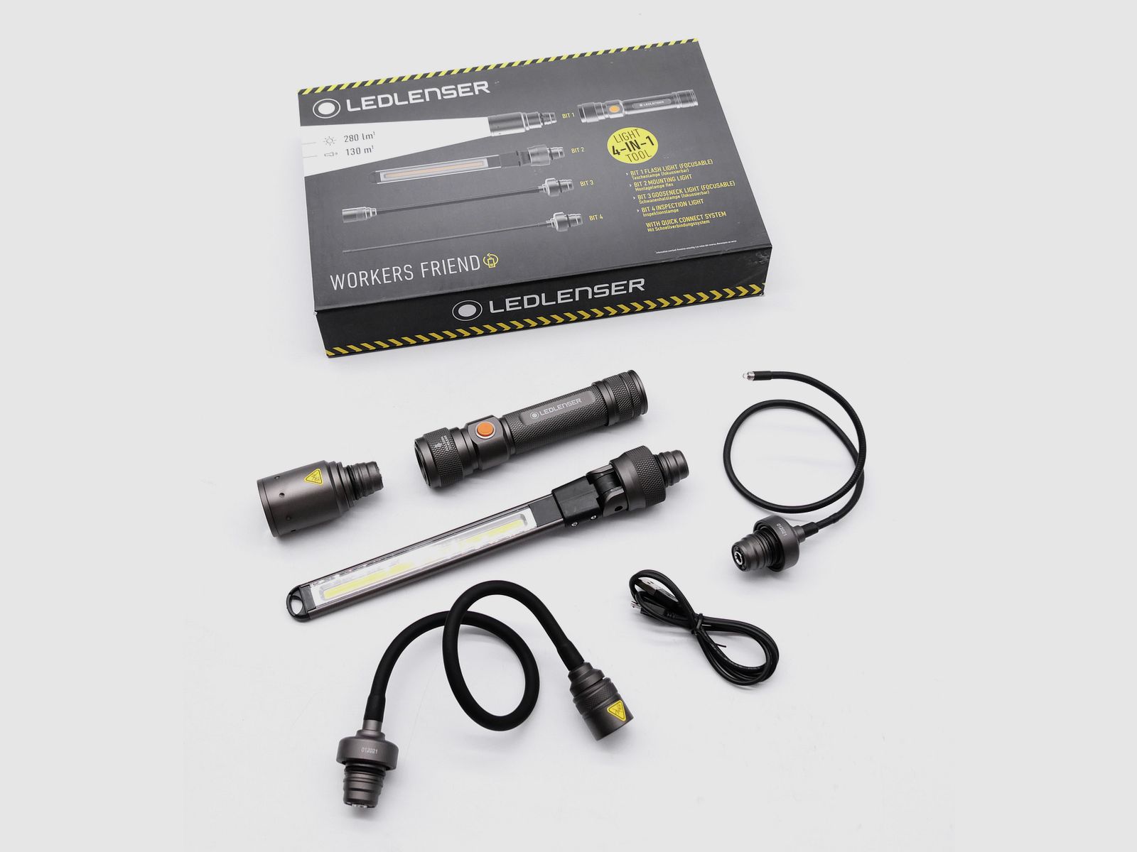 Ledlenser 202136 Workers Friend Taschenlampe flex Montagelampe Inspektionslampe