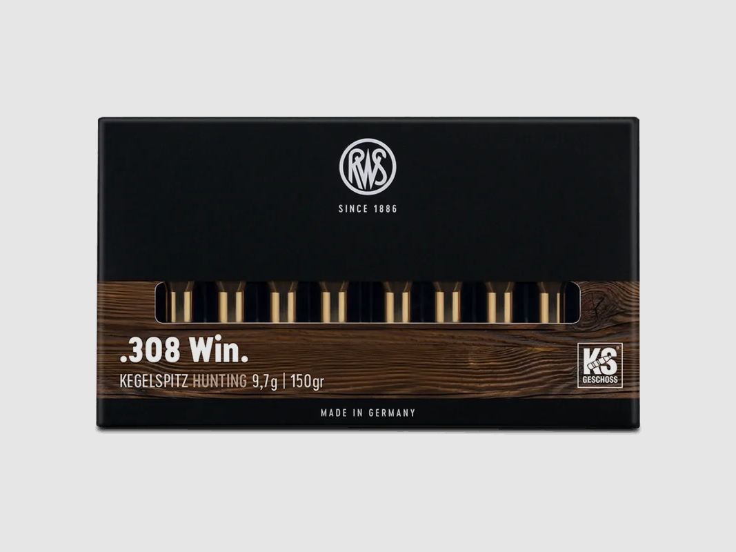 RWS Büchsenmunition .308 WIN Kegelspitz 9,7 g / 150 gr, Bild 2 von 2