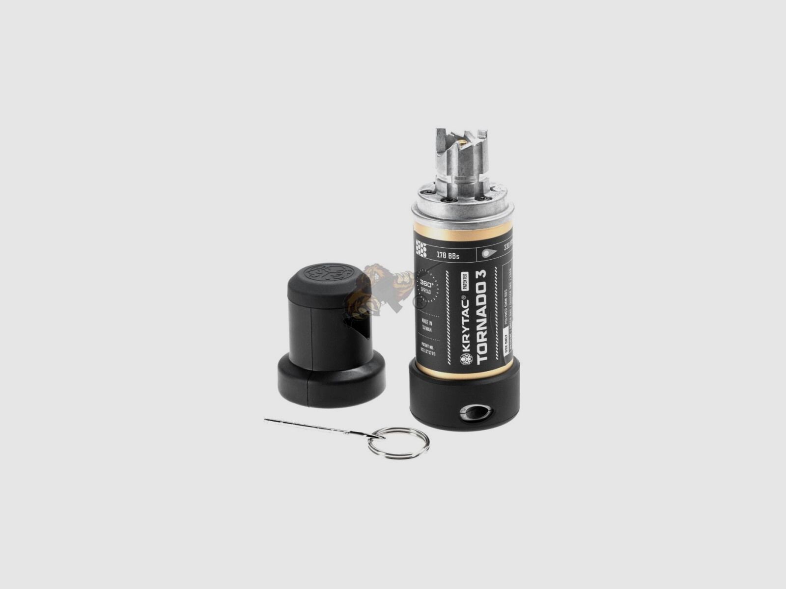 Tornado 3 Timer Airsoft Granat 6mm BB z 3-stopniowym zapalnikiem - 178 strzałów | Krytac