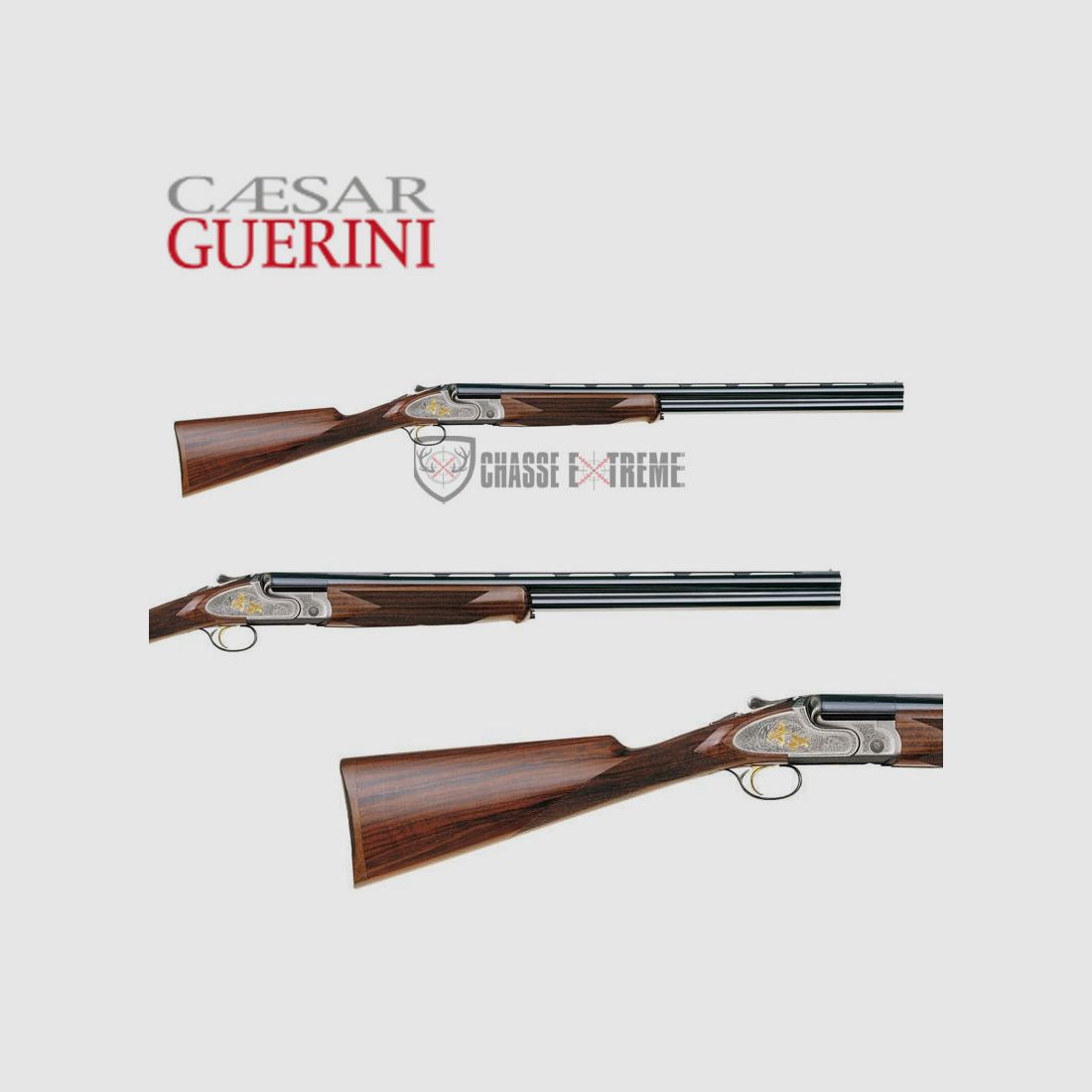 Fusil CAESAR GUERINI Magnus Ergal Faux Corps Cal 12/76 71cm Monodétente Crosse Anglaise